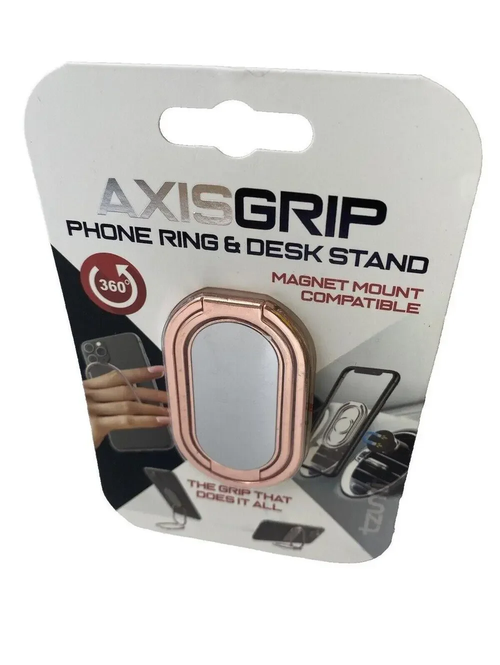 Phone Ring Desk Stand Magnet Mount Compatible Rose Gold Brand New